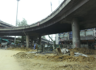 成都青龍場立交橋樁基托換工程